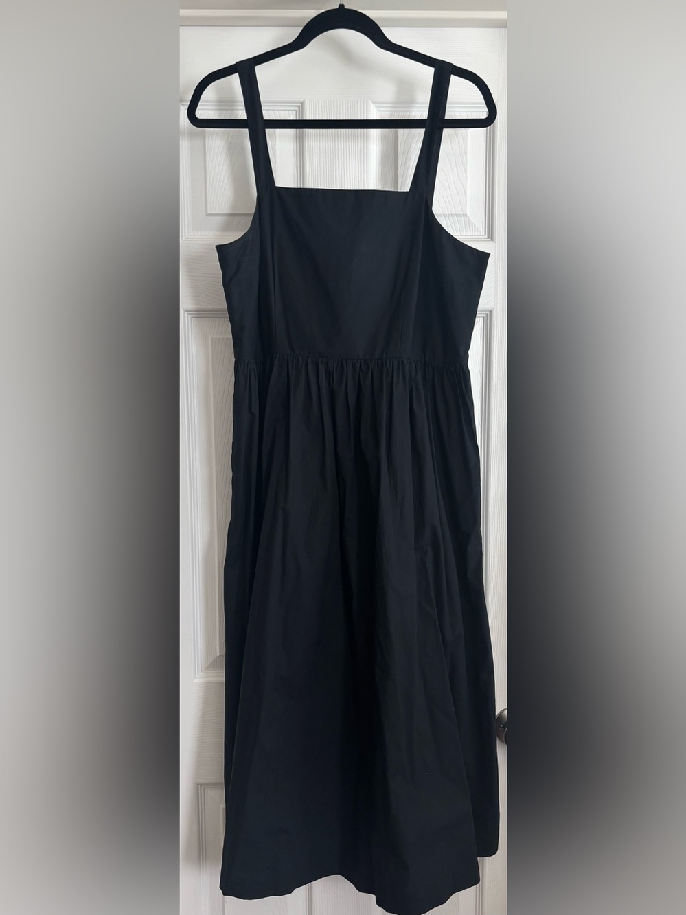 a new day Black Square-Neck Midi Dress